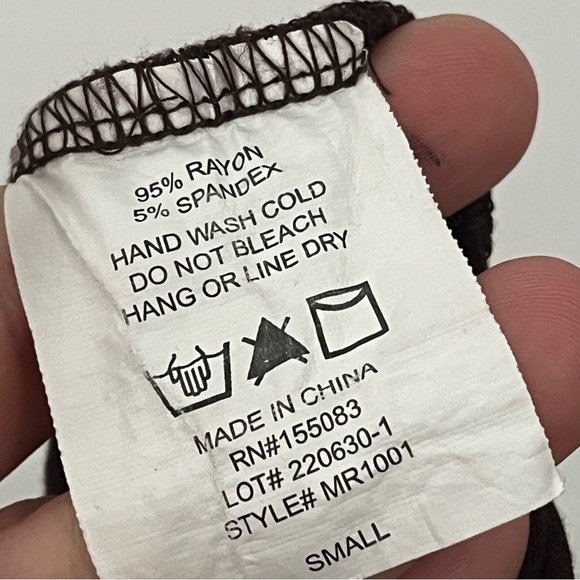 Momper Romper S Chocolate Brown Loose 0172 Harem Stretch Maternity postpartum - Picture 9 of 13